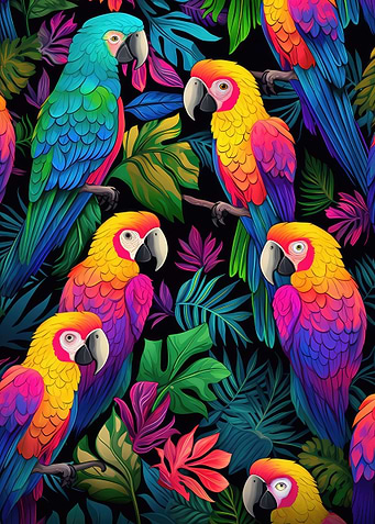 Macaw gathering