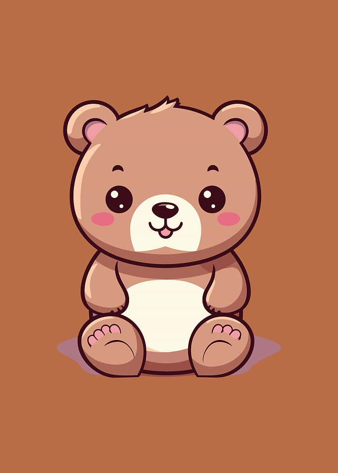 kawaii baby bear