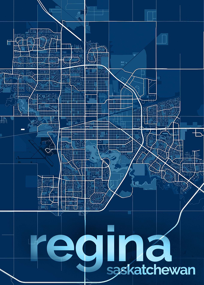 Regina City Street Map