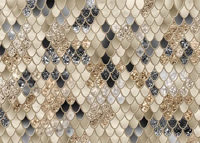 Gold Black Mermaid Scales2