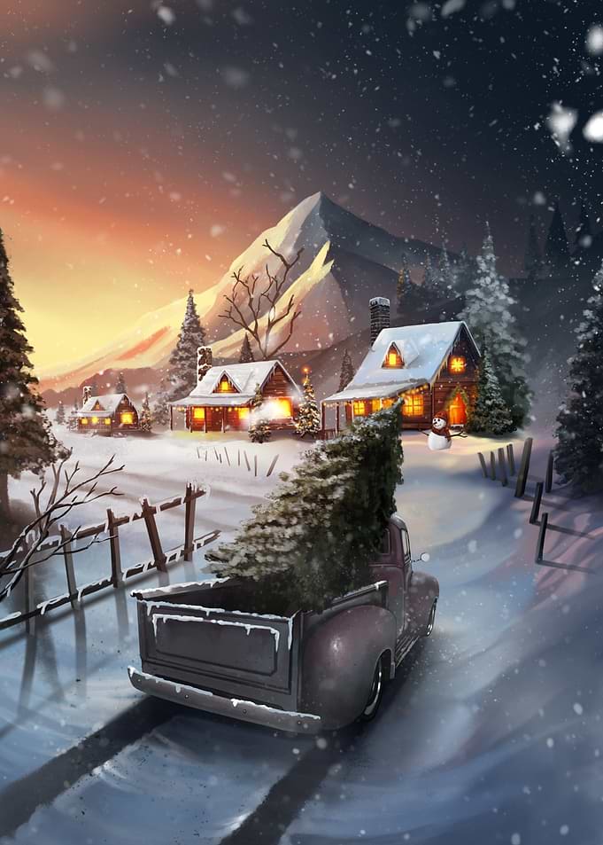 Country Christmas Delivery