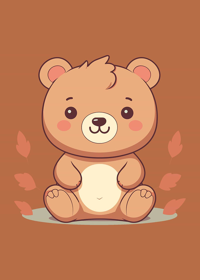 kawaii baby bear