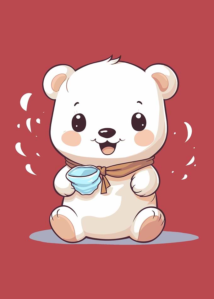 kawaii baby bear