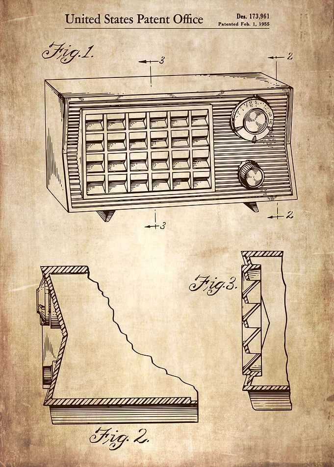1955 vintage table radio