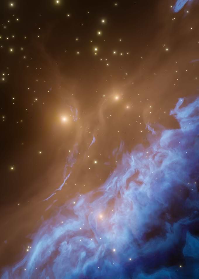 Blue Orange Nebula 1
