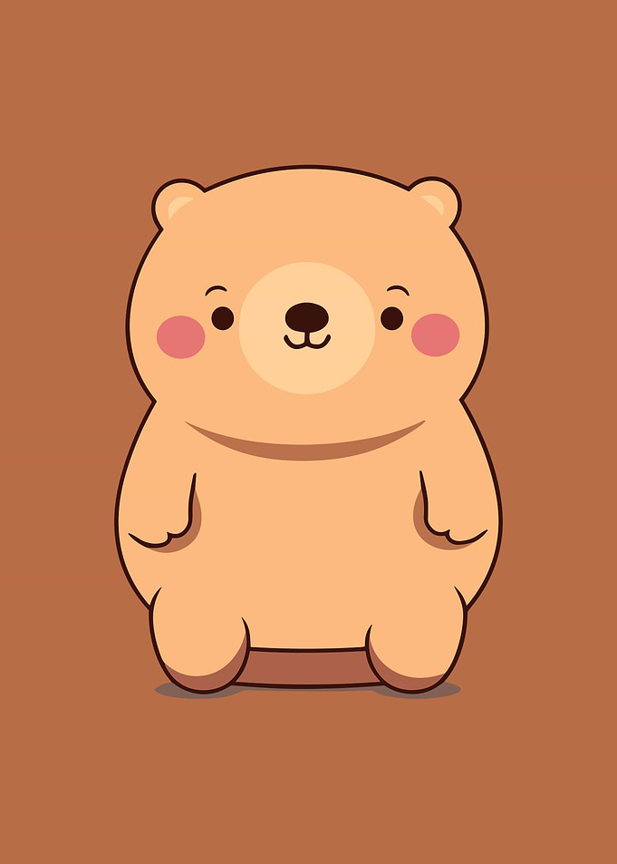 kawaii baby bear