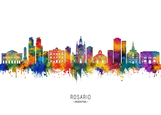 Rosario Argentina Skyline