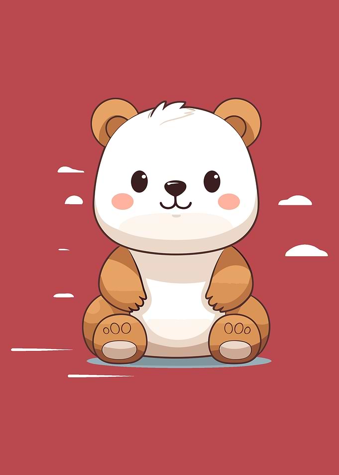 kawaii baby bear