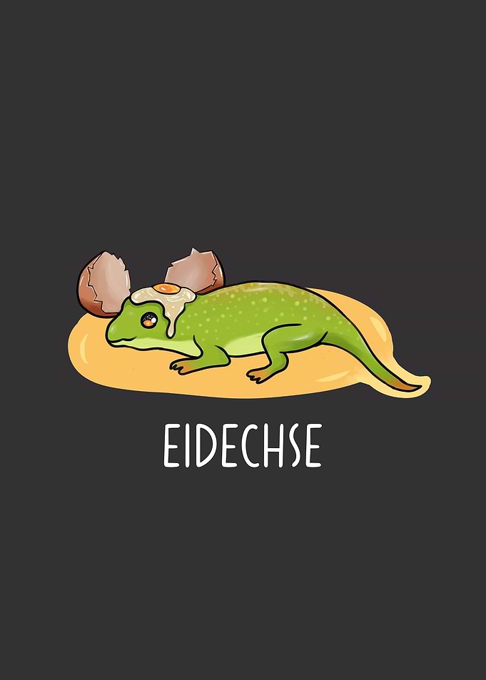 Funny Pun Eidechse Joke