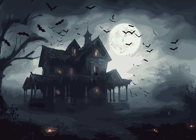 scary haunted house