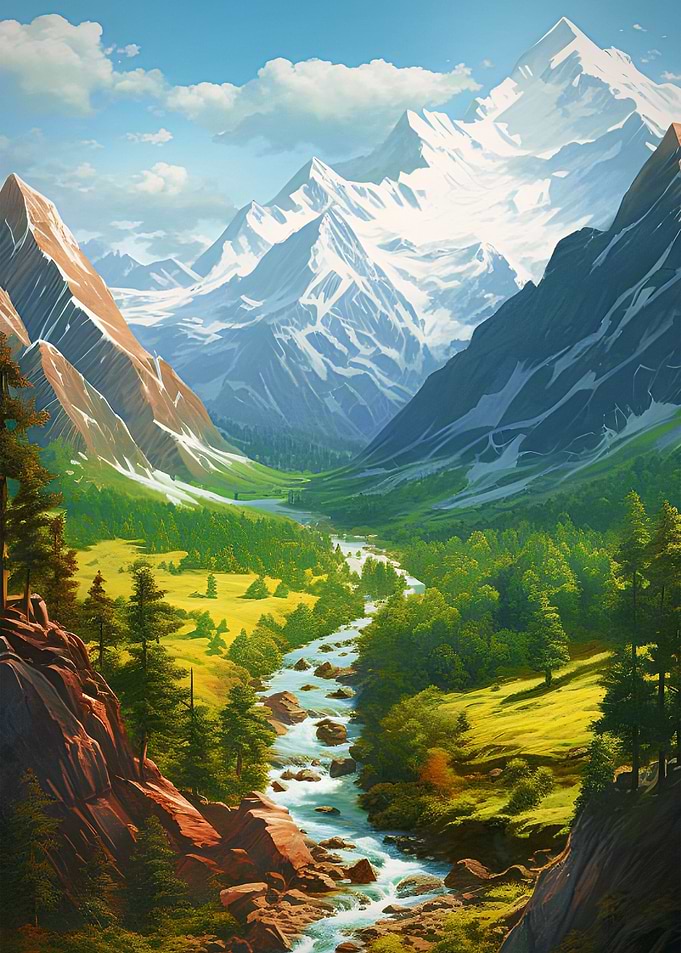 Mountains and Valleys