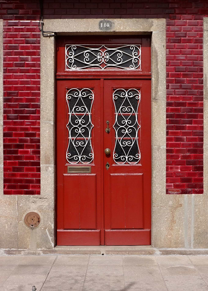 Red traditional door