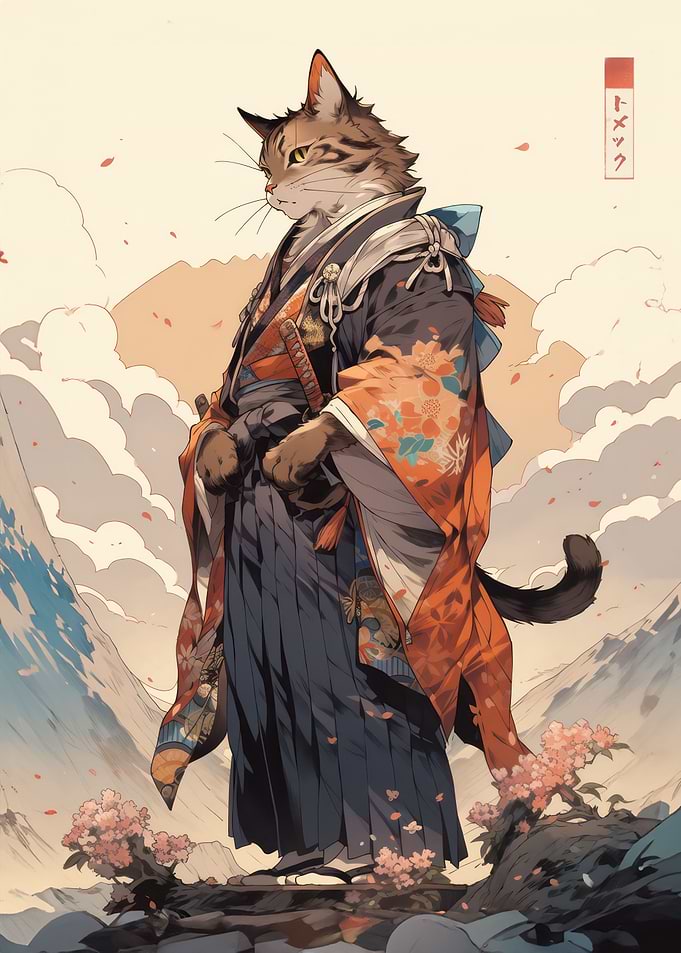 Edo Cat Samurai