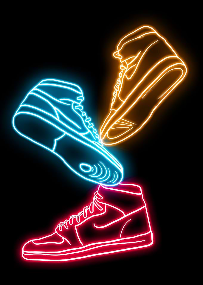 shoe colorful