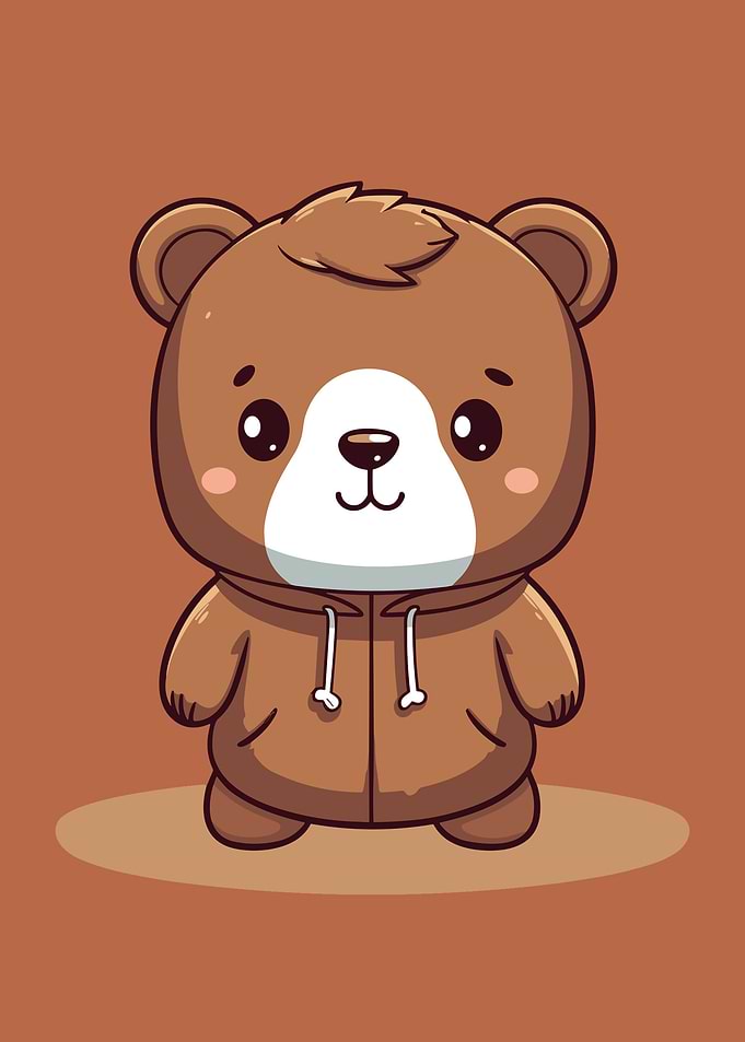 kawaii baby bear