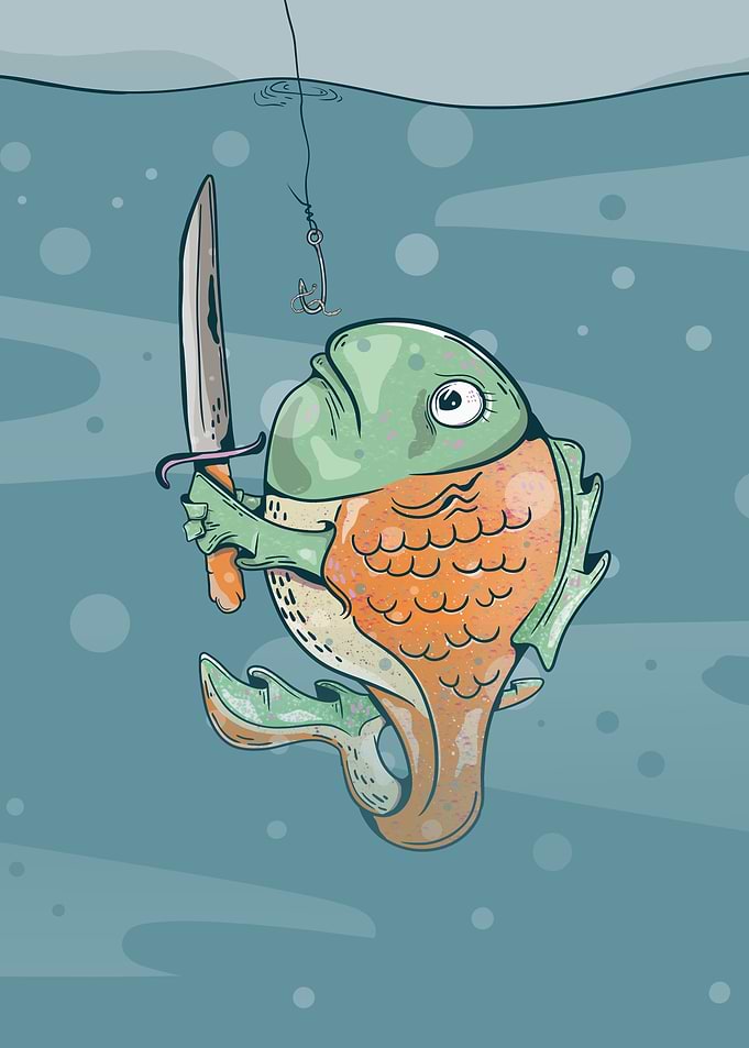 Fish with a dagger
