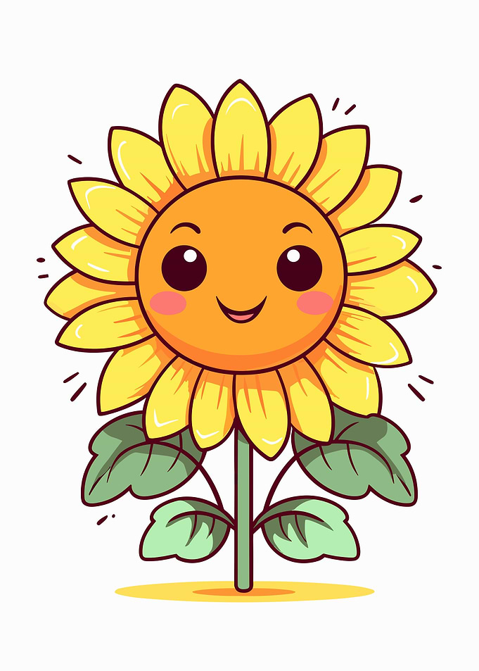 cartoon sunflower