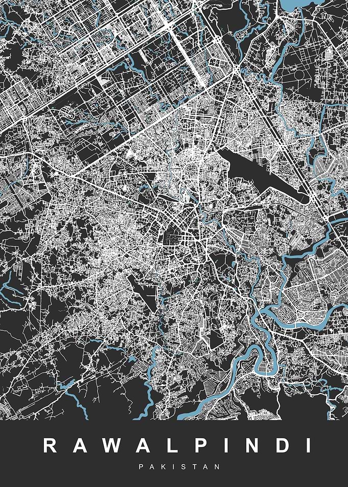 MAP RAWALPINDI PAKISTAN