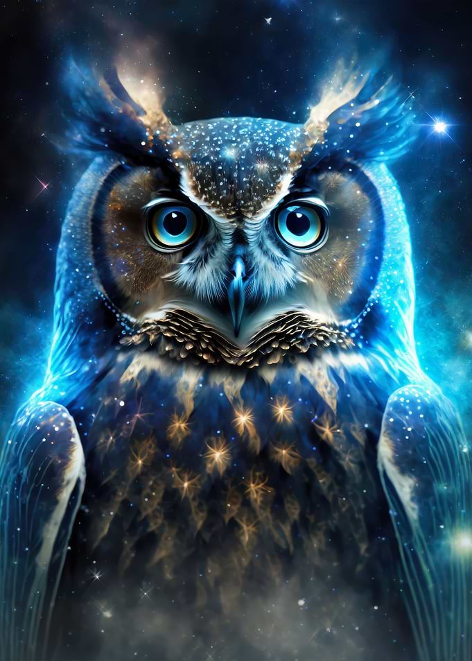 Mystical Nebula Owl