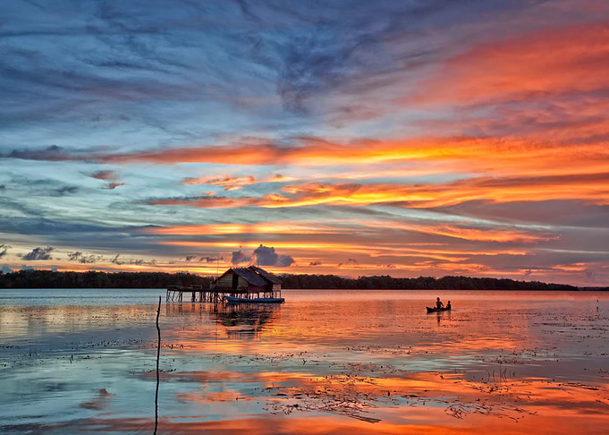 Lakeside Sunset Serenity