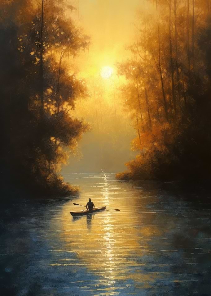 Serene Kayak Journey