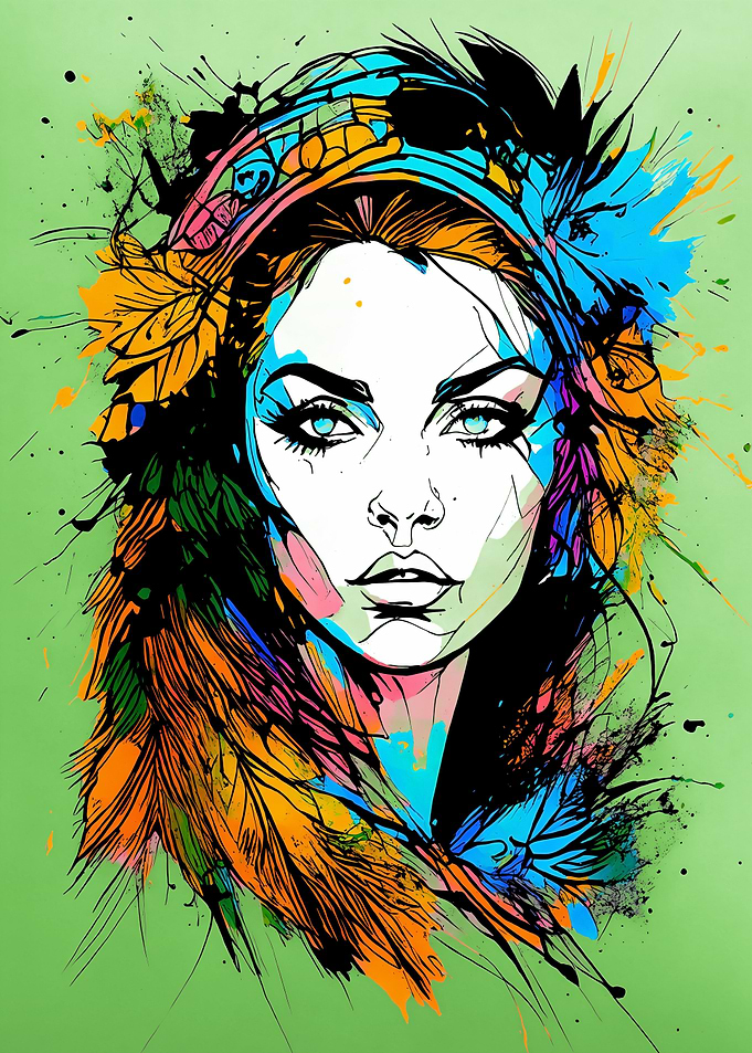 Powerful female portrait