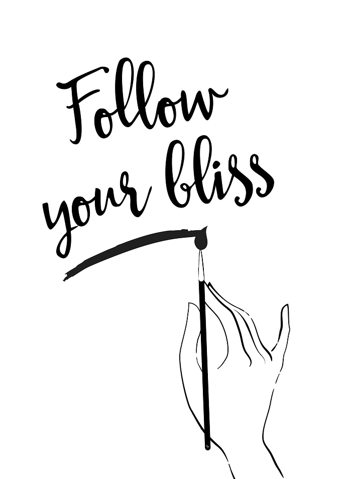 Follow your Bliss hand