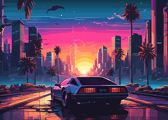 Sunset Streer Art