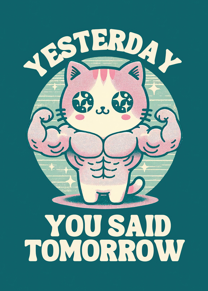gym cat you said tomorrow