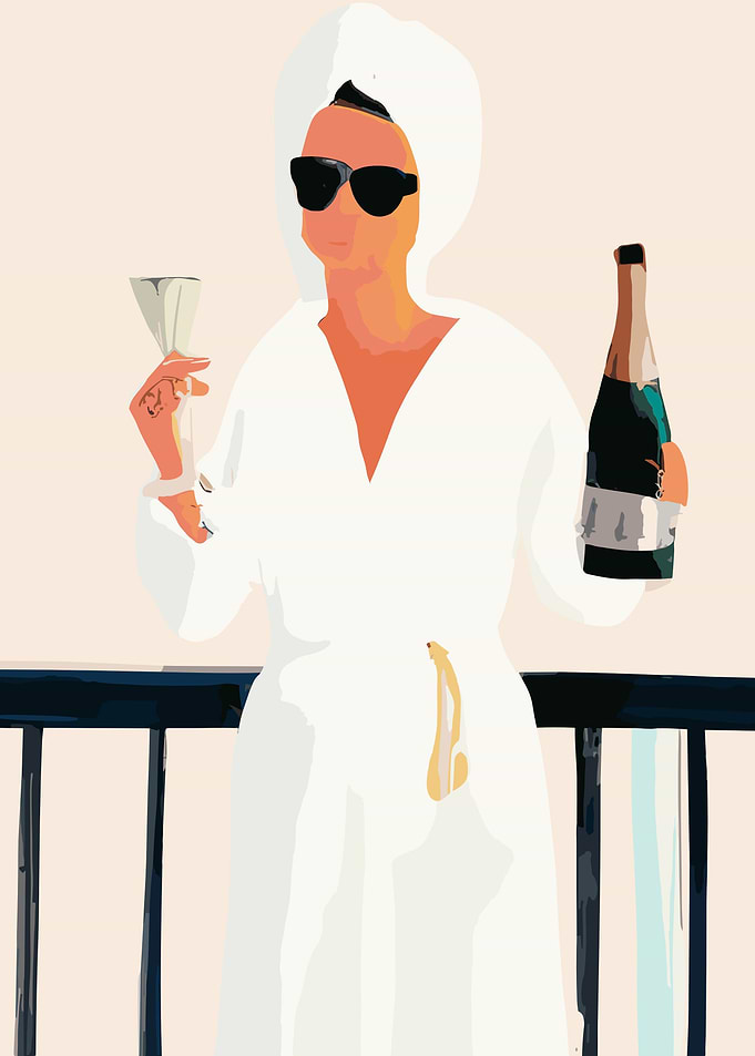 Women Wine Bath