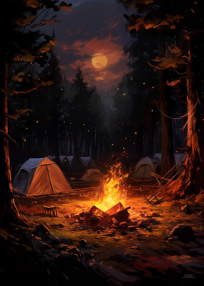 Camping fire