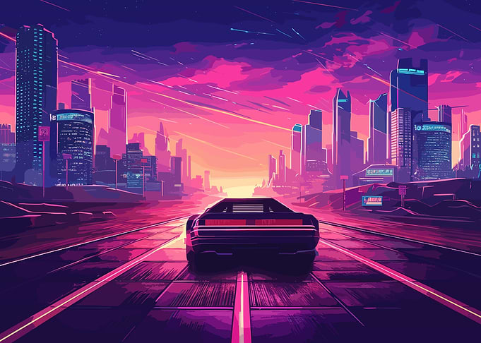 Sunset Streer Art