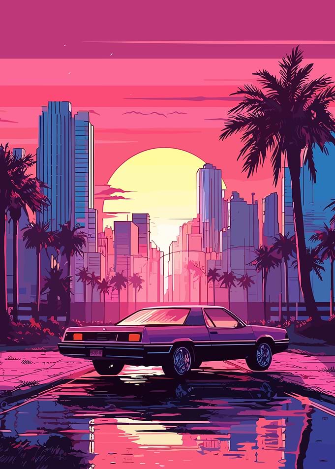 Sunset Streer Art