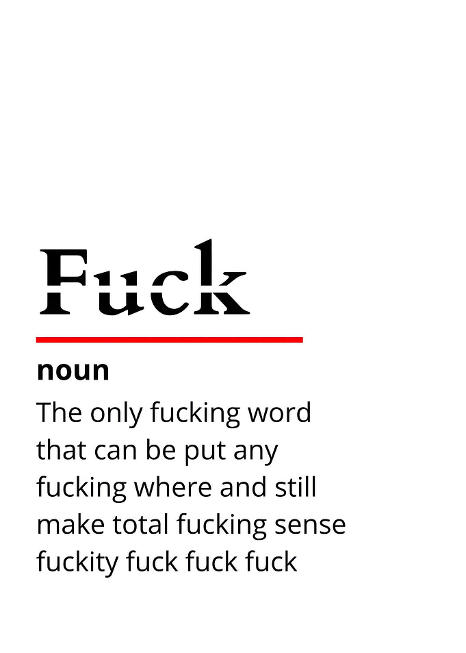 Fuck motivational quote W