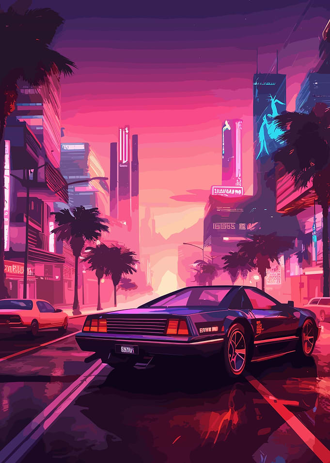 Sunset Streer Art