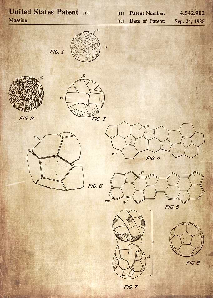 Soccer ball patent footbal