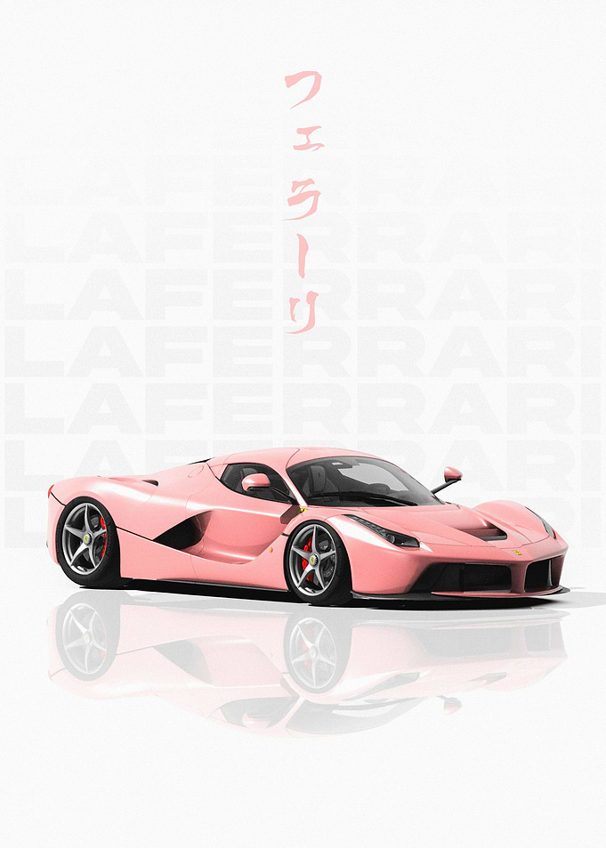 Pink Ferrari LaFerrari