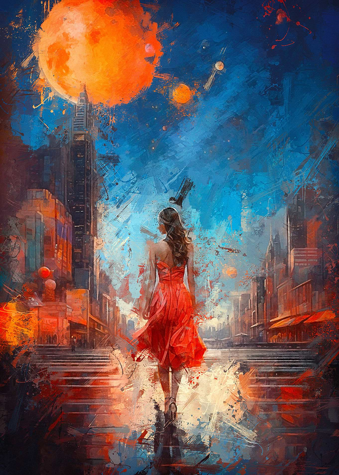 Woman in the Red Dress