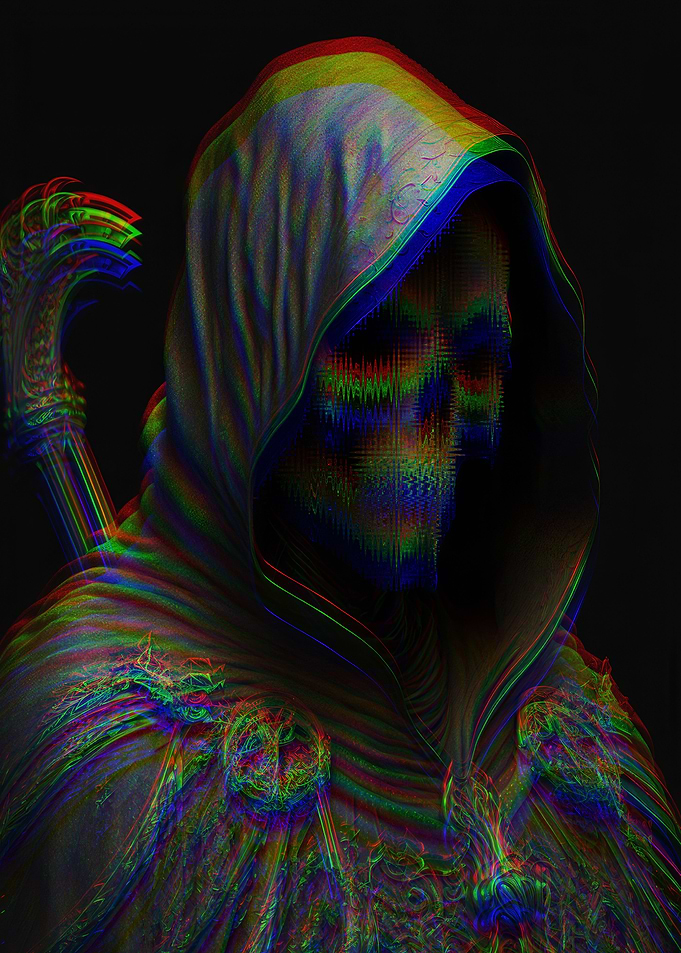 ANGEL OF DEATH GLITCH ART