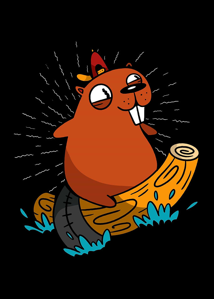Surfing Beaver