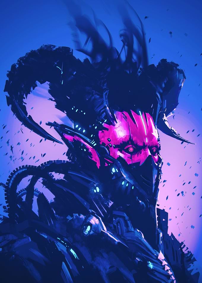 Robotic Demon Cyberpunk