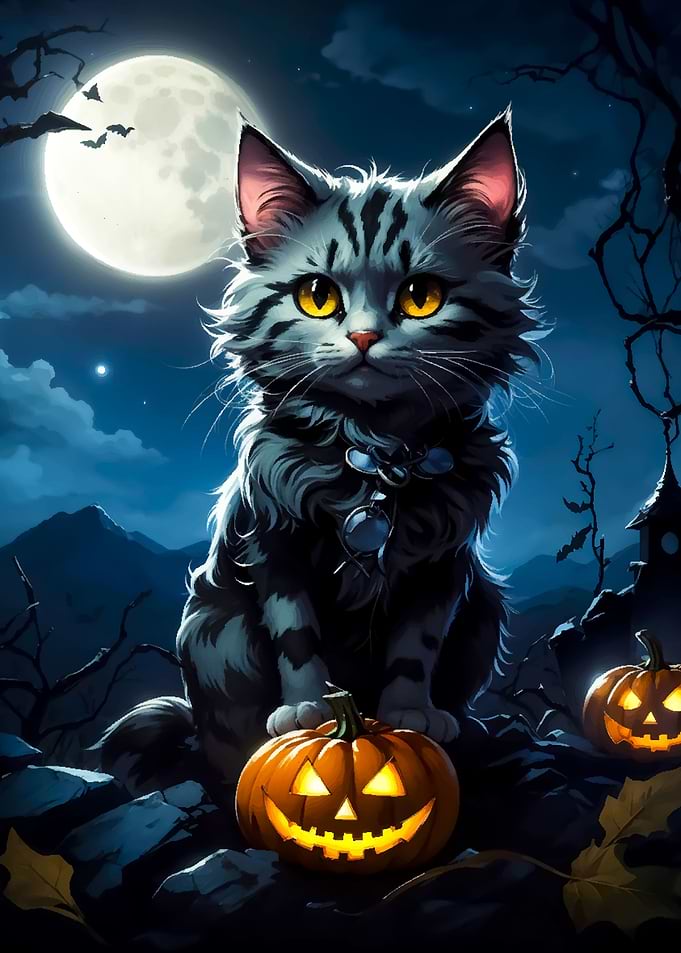 Pumpkin Cat