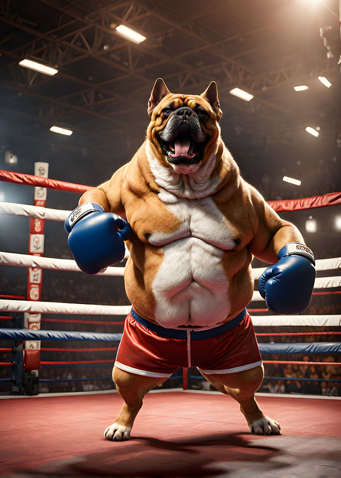 boxing dog