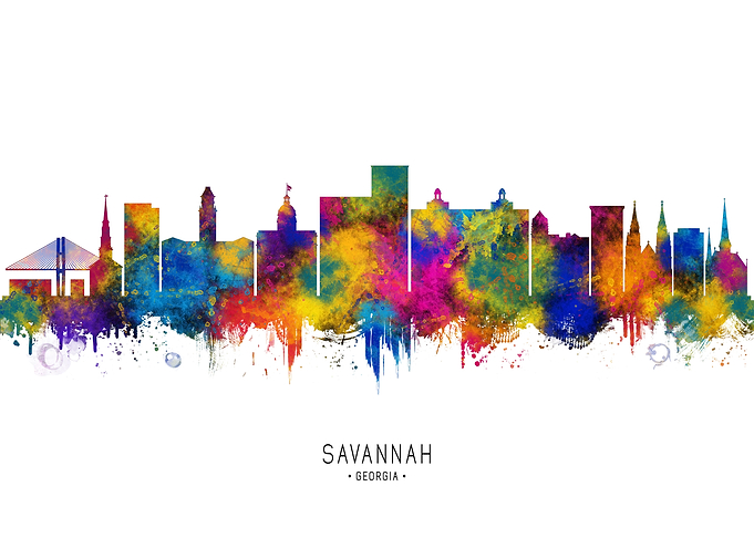 Savannah USA Skyline