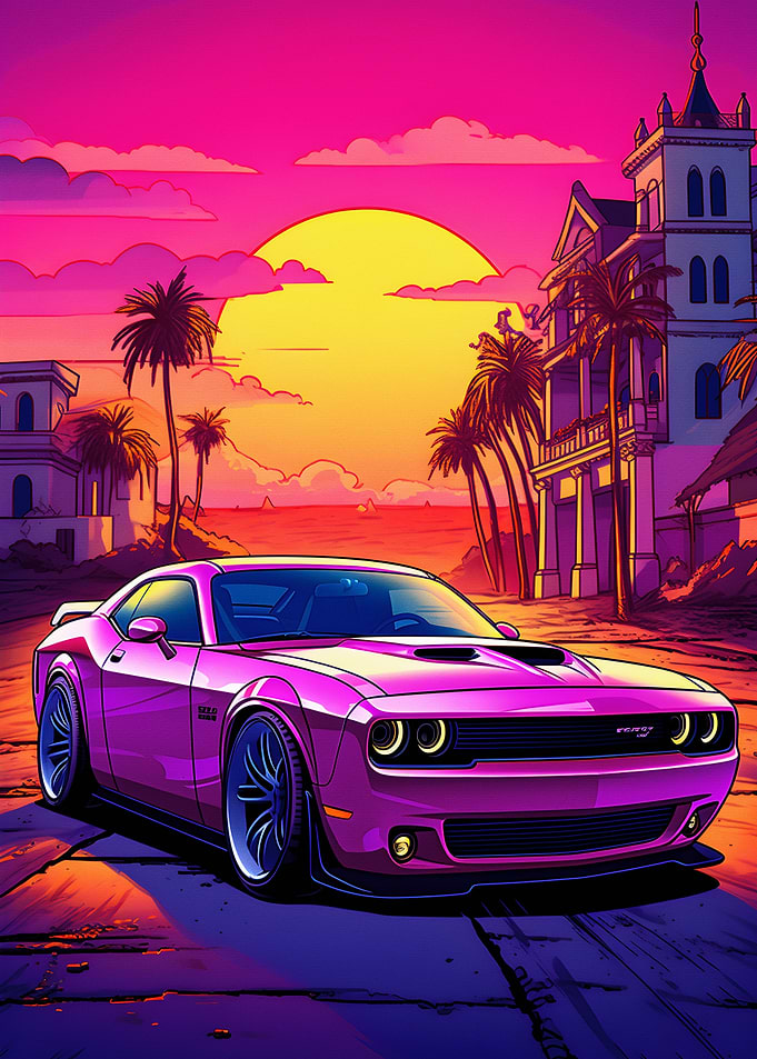Cars Sunset