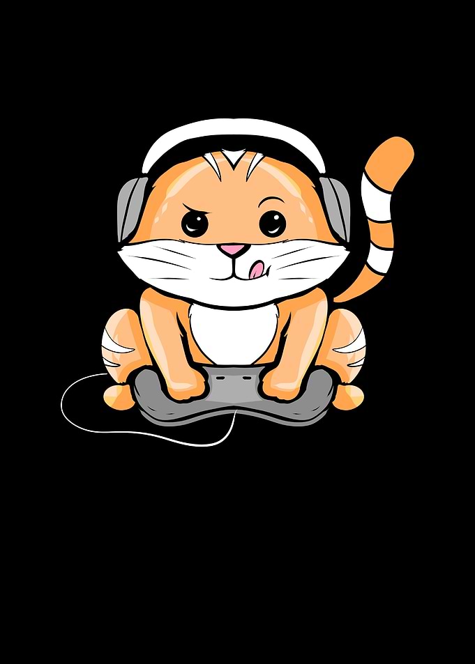 Gaming Cat Gamer Video