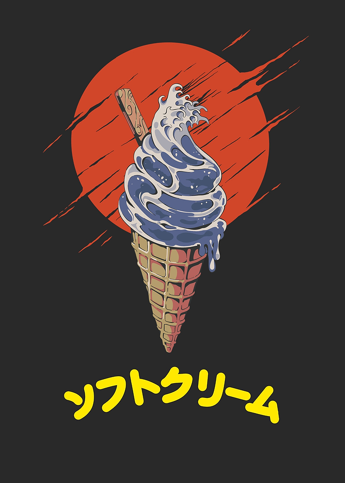 Japan style ice cream