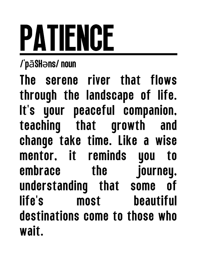 Patience Definition Quotes