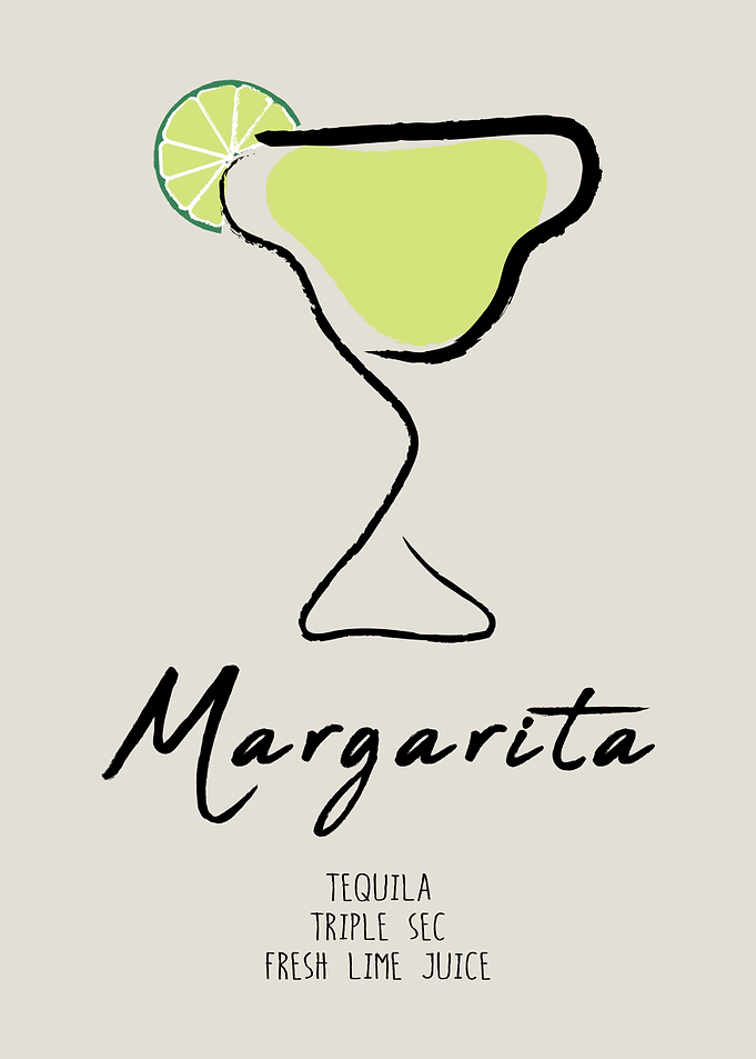 Margarita Cocktail Sketch
