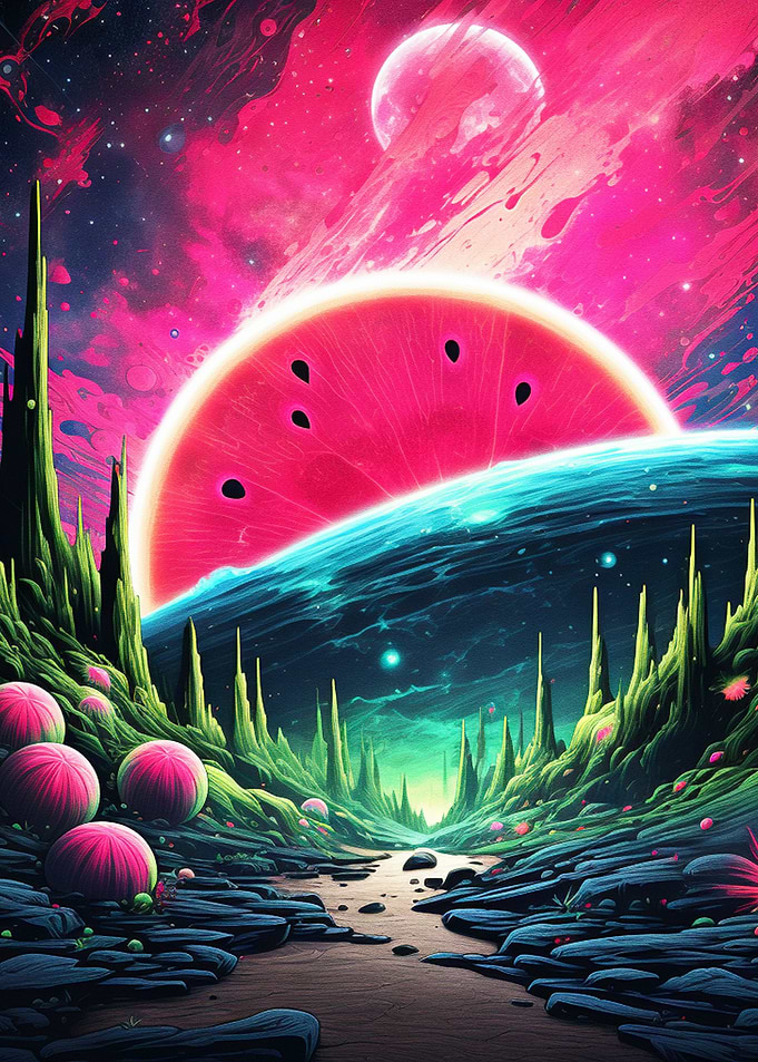 Universe Watermelon Moon
